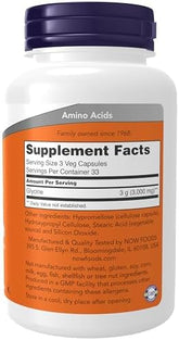 NOW Foods, Glycine, 1,000 mg, 100 Veg Capsule